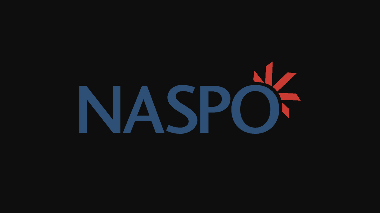 Image of NASPO Logo on black background
