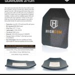 HighCom Armor Guardian 3i10m Hard Armor Plate Product Release Sales Slick PDF
