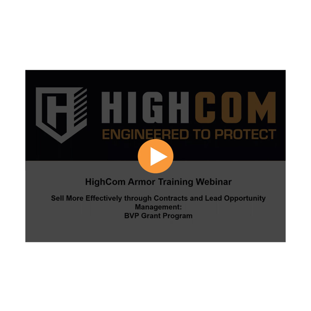 HighCom Armor Training Webinar Screenshot