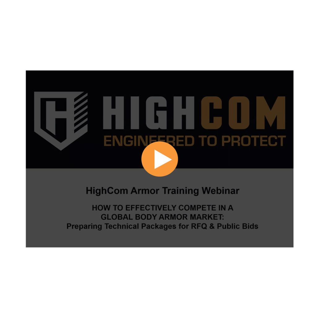 HighCom Armor Training Webinar Screenshot