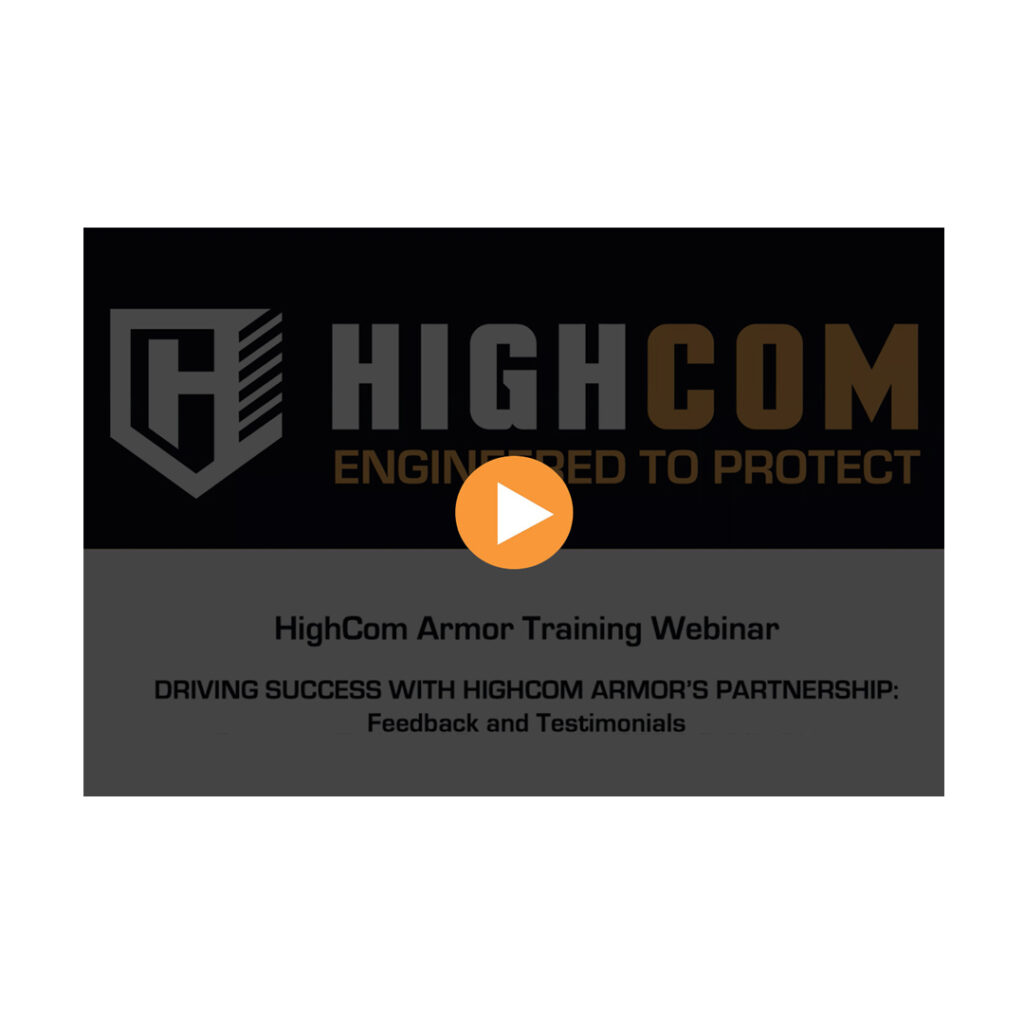 HighCom Armor Training Webinar Screenshot