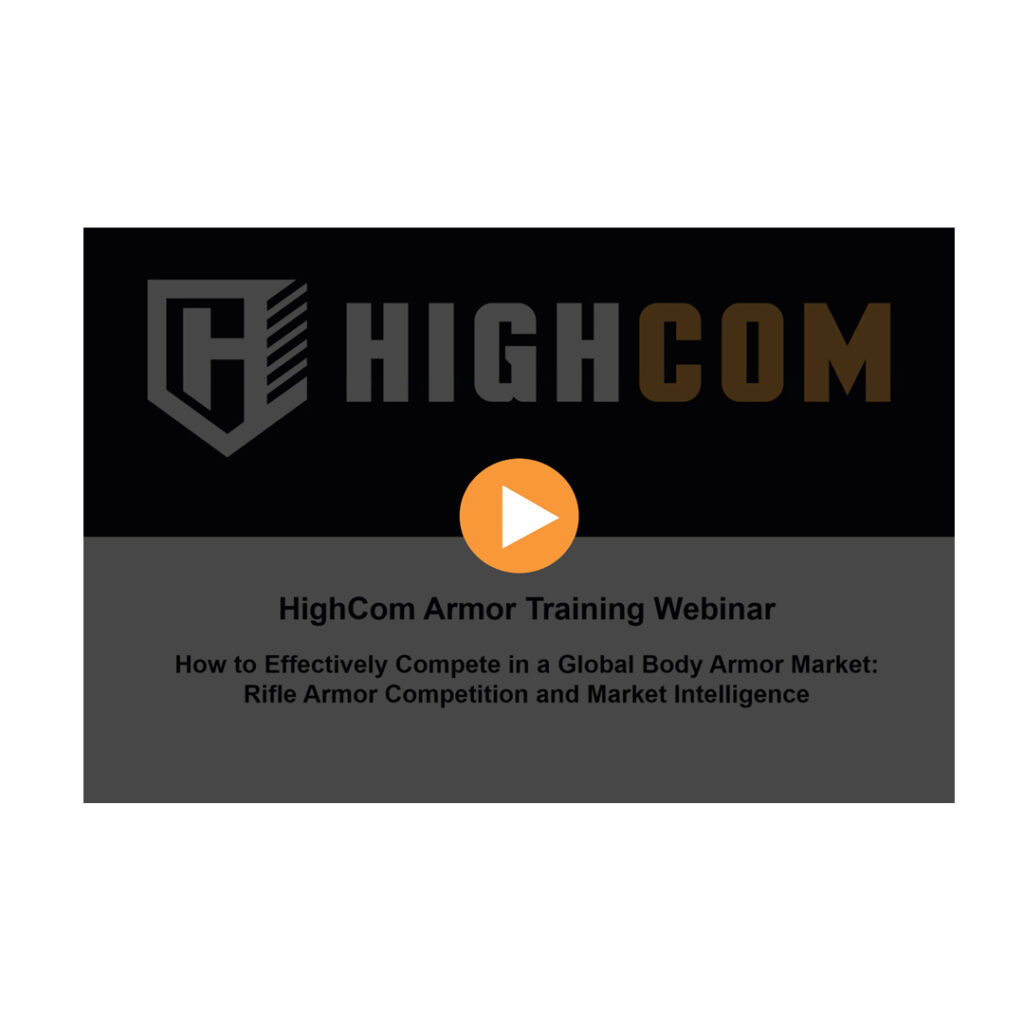 HighCom Armor Training Webinar Screenshot